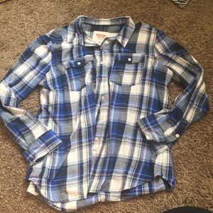 Mossimo Supply Co. Tops - Mossimo Supply Co. Blue Flannel Mossimo Supply Co. Tops - Mossimo Supply Co. Blue Flannel